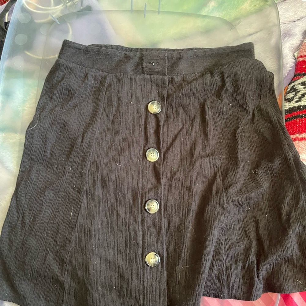Black Button-Up used girls Skirt